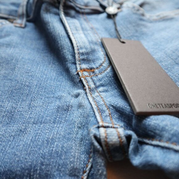 New One Teaspoon Freebirds II Low Rise Skinny Jean in Blue Cash Size 24 - Picture 13 of 14